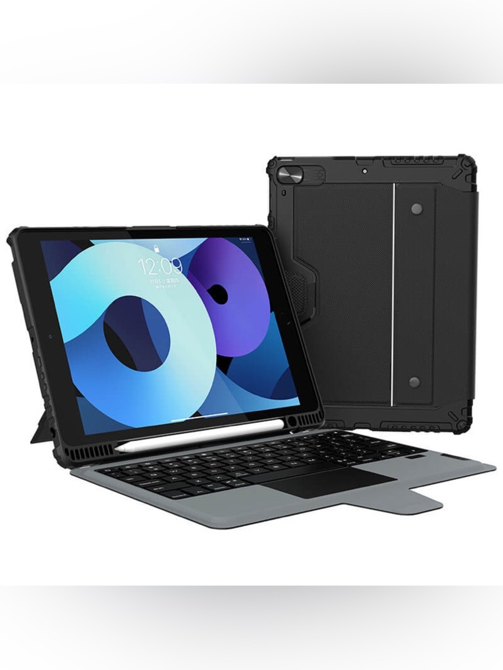 Nilikin Bumper Combo Keyboard Case Backlit Version AP IPad 10.2 2019/2020/2021
